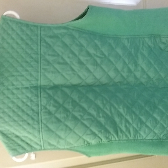 British Khaki Green Quilted Vintage Vest - Picture 7 of 7